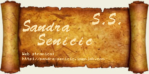 Sandra Seničić vizit kartica